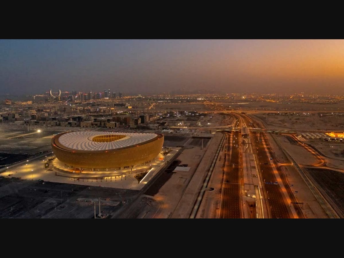 Doha, Qatar. 03rd Dec, 2022. Vista do Estádio Internacional