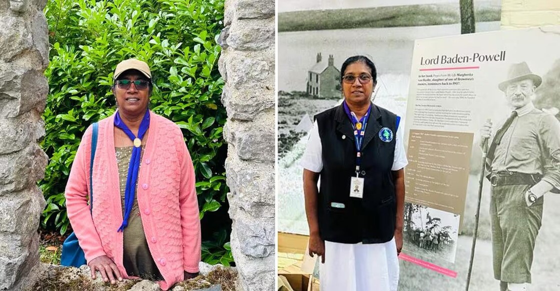 Sheela teacher during her trips. Photo: Special Arrangement