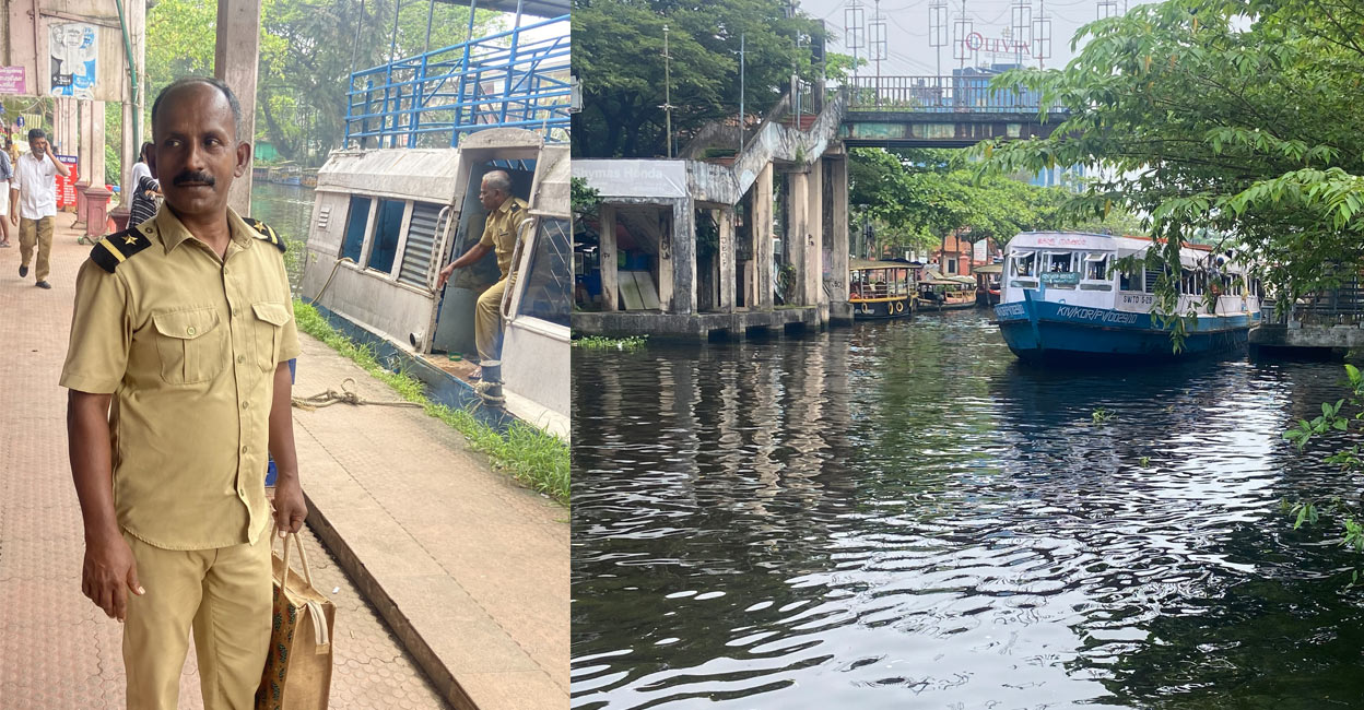 Earlier, the Boat Srank, Boat Master, and Driver had a simple khaki uniform, while the Laskar staff had to wear blue-coloured pants and shorts. Now all of them have to wear khaki uniforms, which include nameplates, brown shoes, and brown belts. Photo: Krishna Kumar K E.