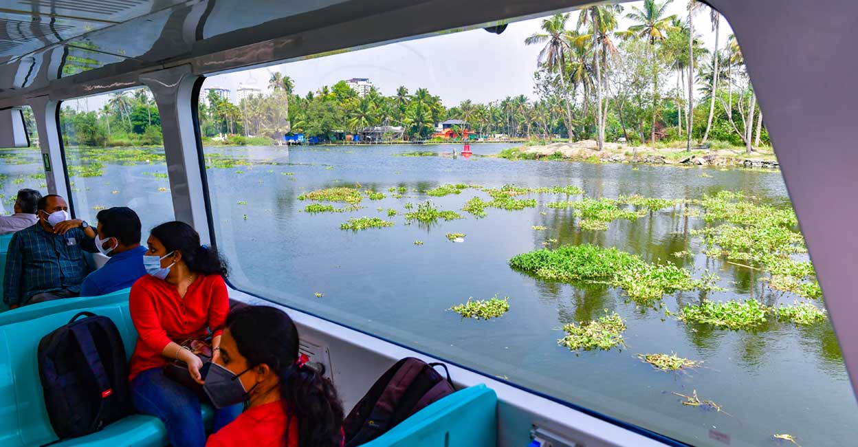Water metro can accommodate around 100 passengers and are fully air-conditioned. Photo: Manorama