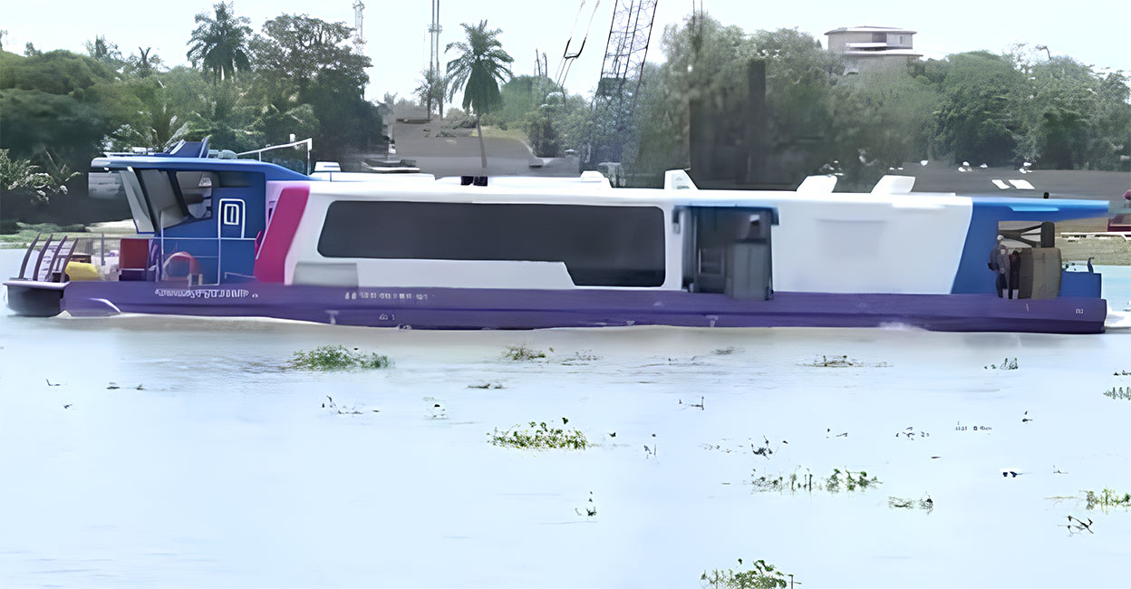 kochi-water-metro-1248 15 battery-operated electric hybrid boats will conduct regular services in eight routes from April 26. Photo: Manorama
