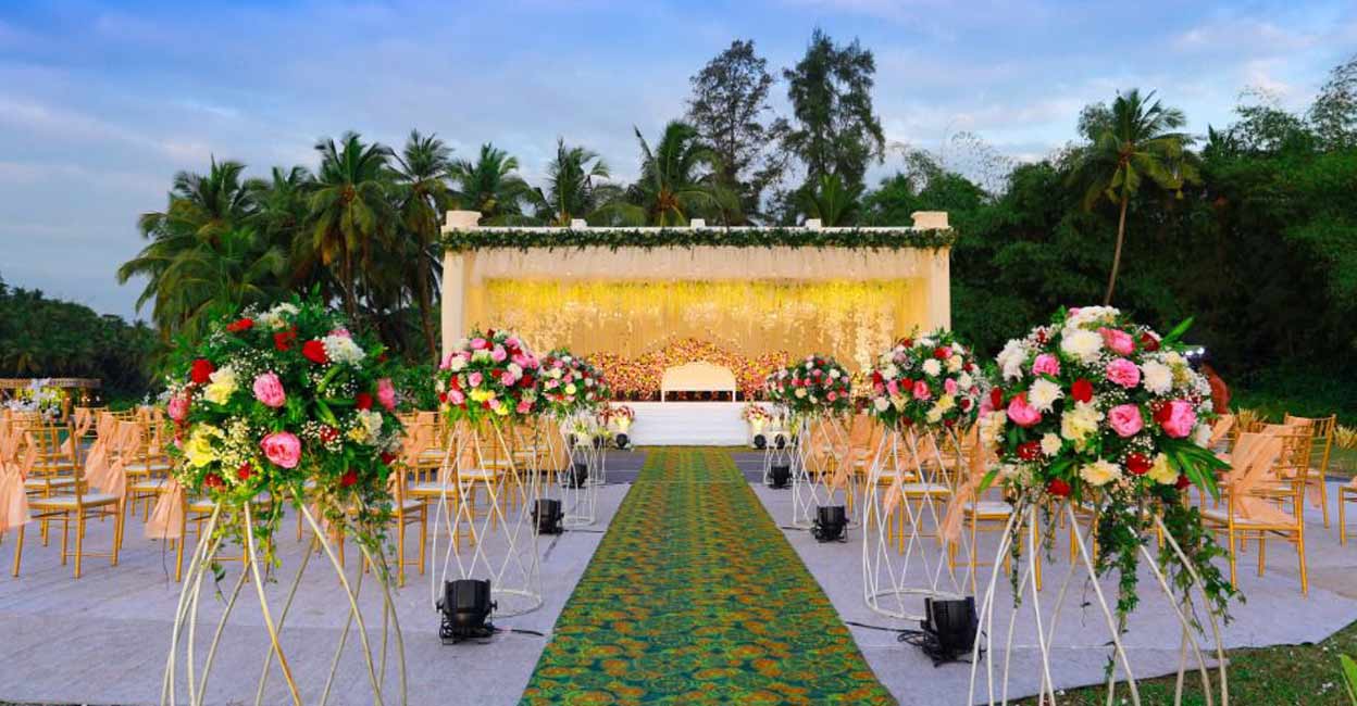 Venue set for a wedding at Bekal. Photo: Clapout events