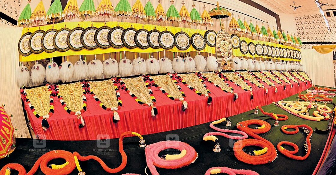 The venchamaram should be raised when the rhythm of the orchestra changes. Photo: Manorama