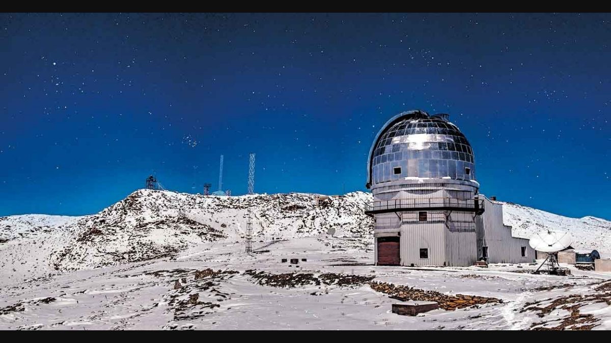 Recently, Indian Astronomical Observatory in Ladakh captured