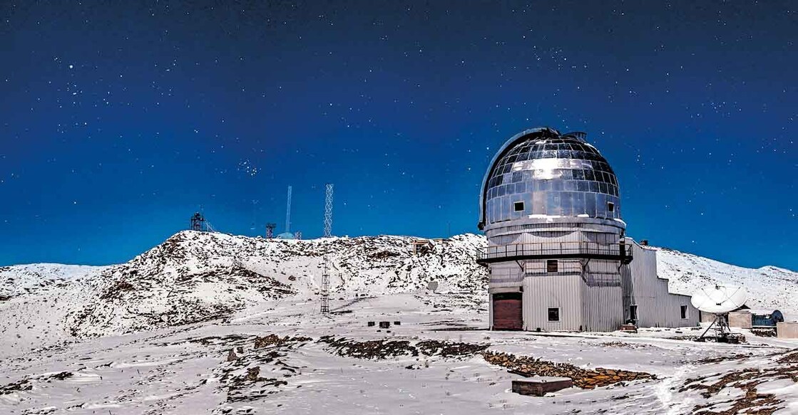 The location of the astro tourism centre which covers an area of 22 km is Hanle at Saraswathy Mount in Ladakh and the name is Dark Sky Reserve Project. Photo: Special Arrangement