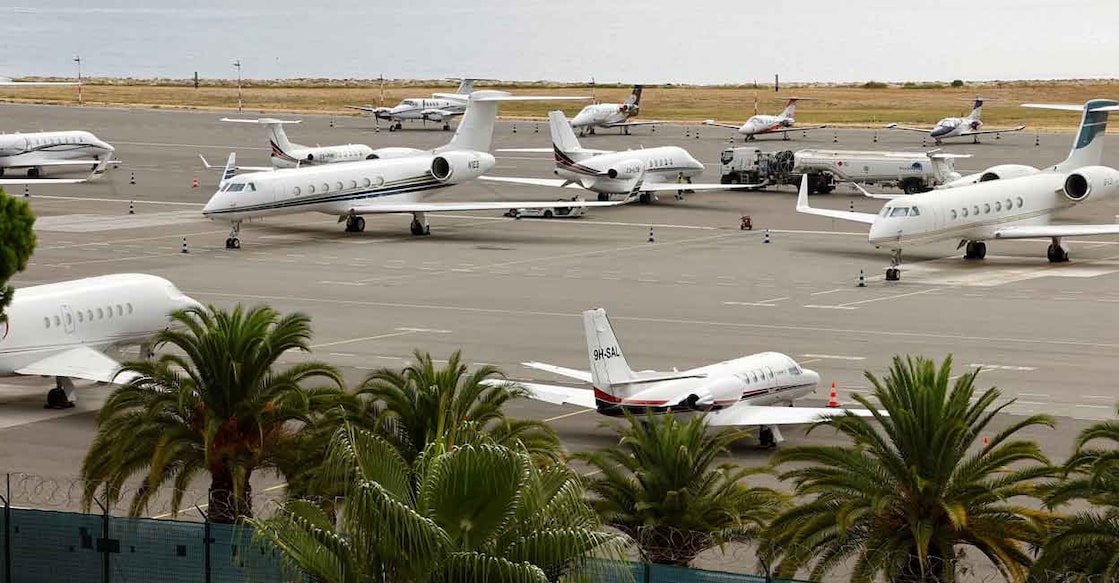 As portfolios grow, so does the demand for experiences – from staying in high-end tents in wildlife reserves in Africa, to viewing world famous art, without the crowds. In the picture, private jets are seen on the tarmac of Nice international airport, France. Photo: Reuters/Eric Gaillard
