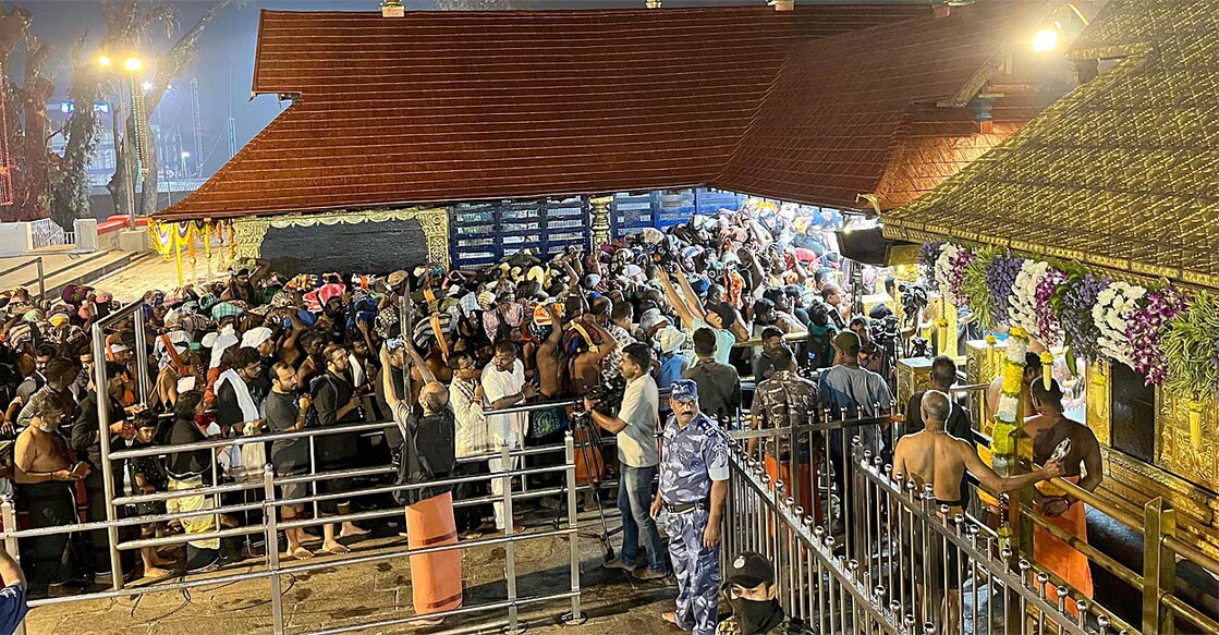 The Sabarimala Temple will reopen on December 30 evening. Photo: Manorama