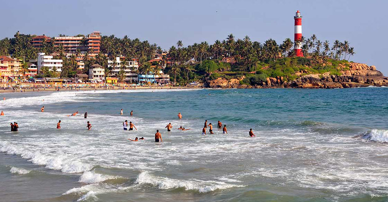 Kovalam beach is likely to remain crowded in March and April too. Photo: Shutterstock/suronin