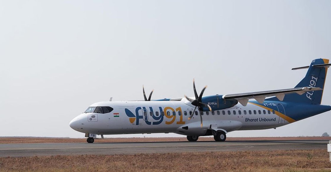 The passenger airline will have a capacity between 72-78 seats per aircraft. Photo: Instagram/fly91.in
