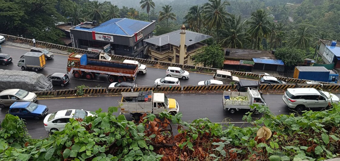 Normally, a vehicle from Adivaram to Lakkidy, where the ghat road starts, can reach within 40/45 minutes. But now it takes nearly two hours. Photo: Special Arrangement
