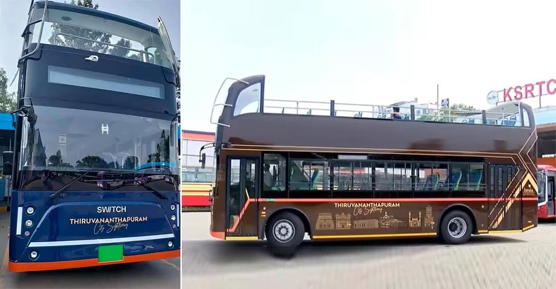 Special packages for hiring the open electric double-decker bus for wedding shoots, birthday parties, and movie and ad shooting too are available. Photo: Manorama