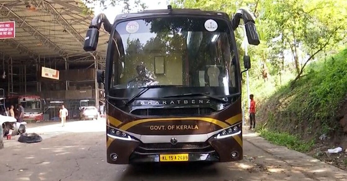 navakerala-bus Passengers say that it is not profitable for them to spend Rs 1240 to travel to Bengaluru from Kalpetta on Navakerala bus, as they could easily purchase tickets in an airconditioned bus for just Rs 700. Photo: Manorama News
