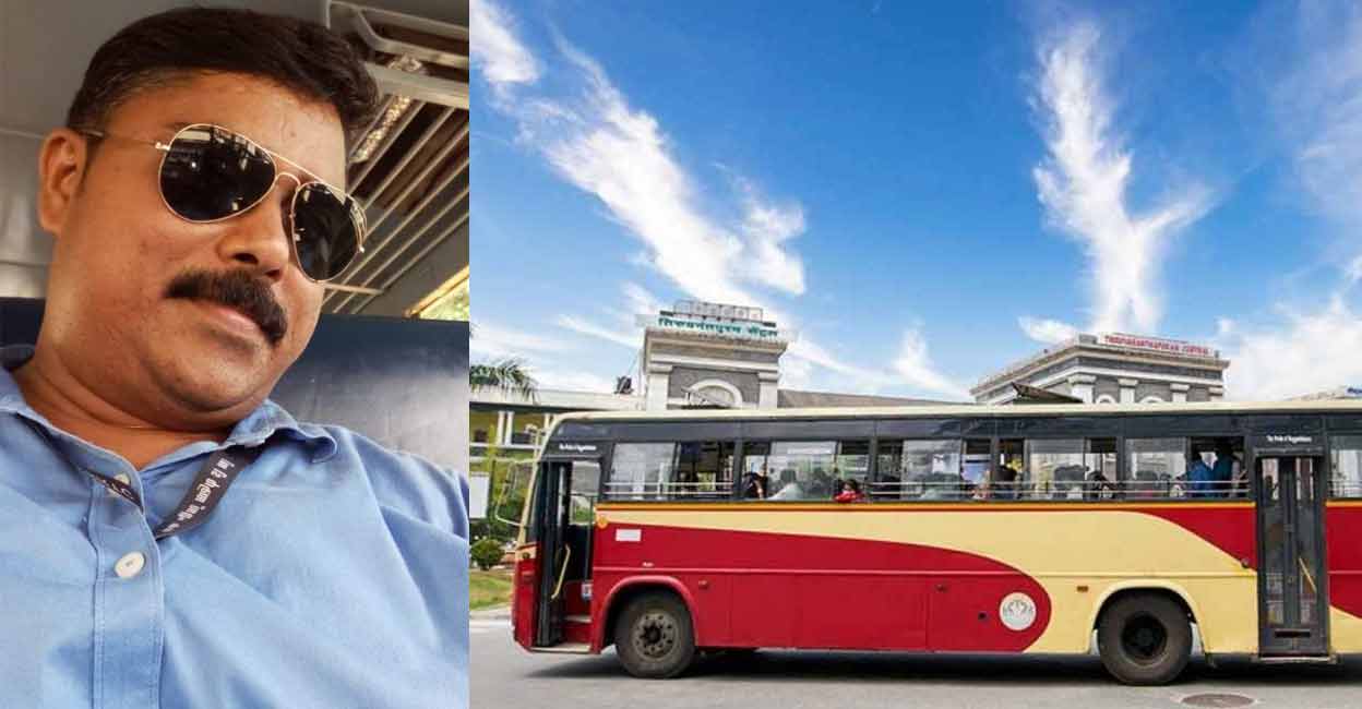 KSRTC driver Jaison Jacob. Photo: Special Arrangement