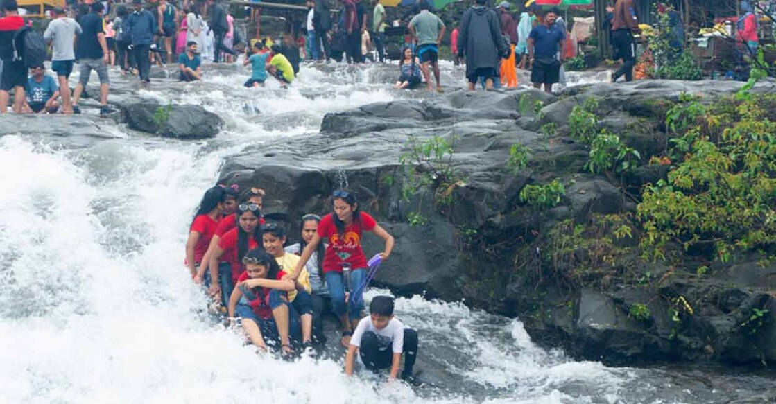 A holiday at the Bhushi Dam where the accident happened on June 30.  Photo: Shutterstock/Raksha Shelare