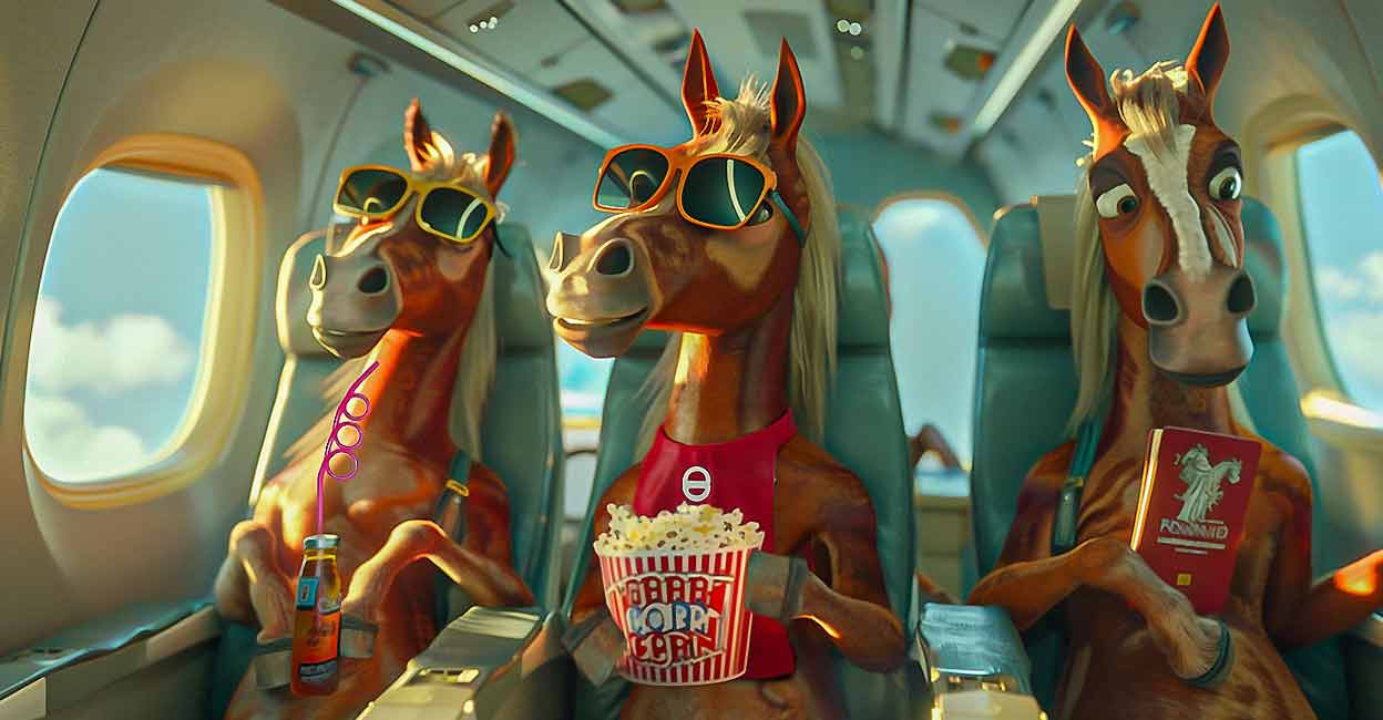 The horses are scheduled to reach the Palace of Versailles for their Olympic check-in on Wednesday. Representative sketch/Image generated using Midjourney