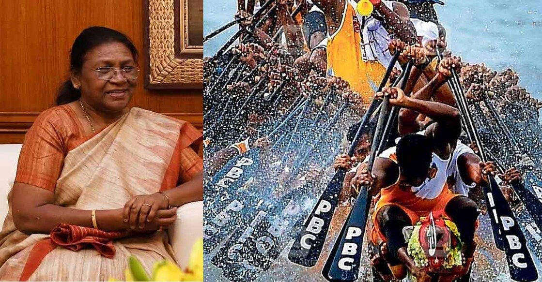 President Droupadi Murmu (left) is expected to be in Kochi for the centenary celebrations of a college, around the same time. The NTBR will be held on August 10. Photo: PIB/Manorama