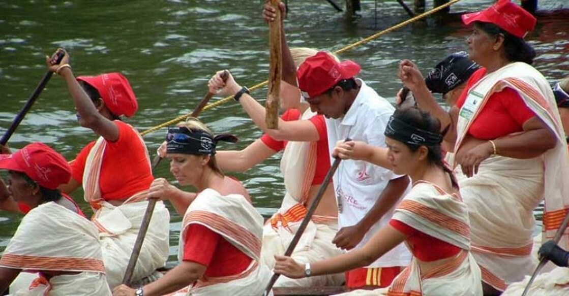 Each thekkanodi boat would have more than 30 women rowers in them. File Photo