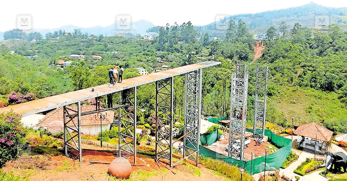 munnar-garden-botanical-garden A 34-metre walkway will lead to the watch tower, which will be built at a height of 300 metres. Photo: Manorama