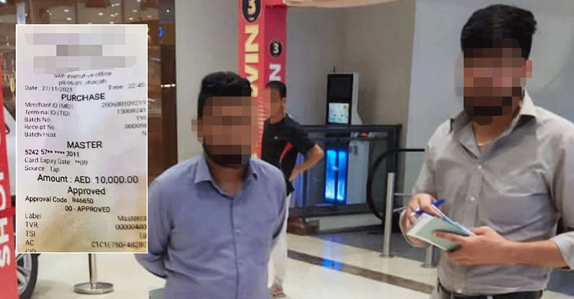 Receipt of payment from Aneesh Alosius (left); canvassing in front of the mall. Photo: Manorama Online