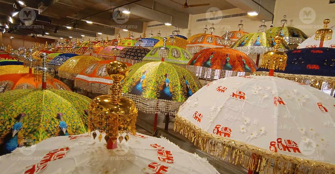 thrissur-pooram-expo The exhibition serve as gateways into the vibrant and dazzling world of Thrissur Pooram, which will be held on May 6. Photo: Josemon Varghese