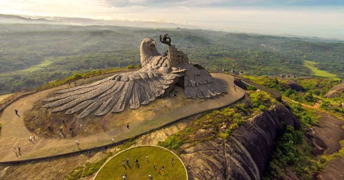 The giant sculpture of Jatayu. Photo: FB/JatayuNaturePark