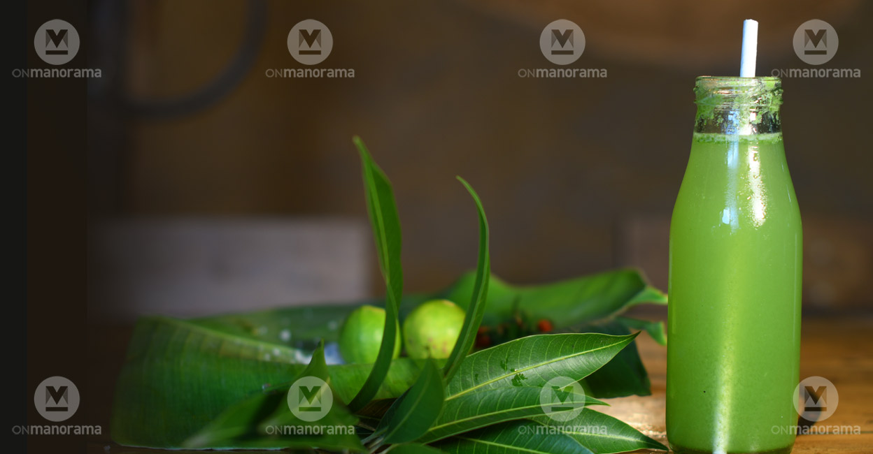 Spicy green mango leaves crush | Mavila chiller | Mavila drink