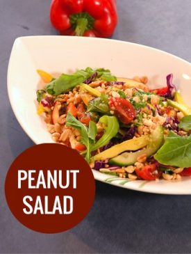 Peanut salad, a healthy addition to your Christmas menu