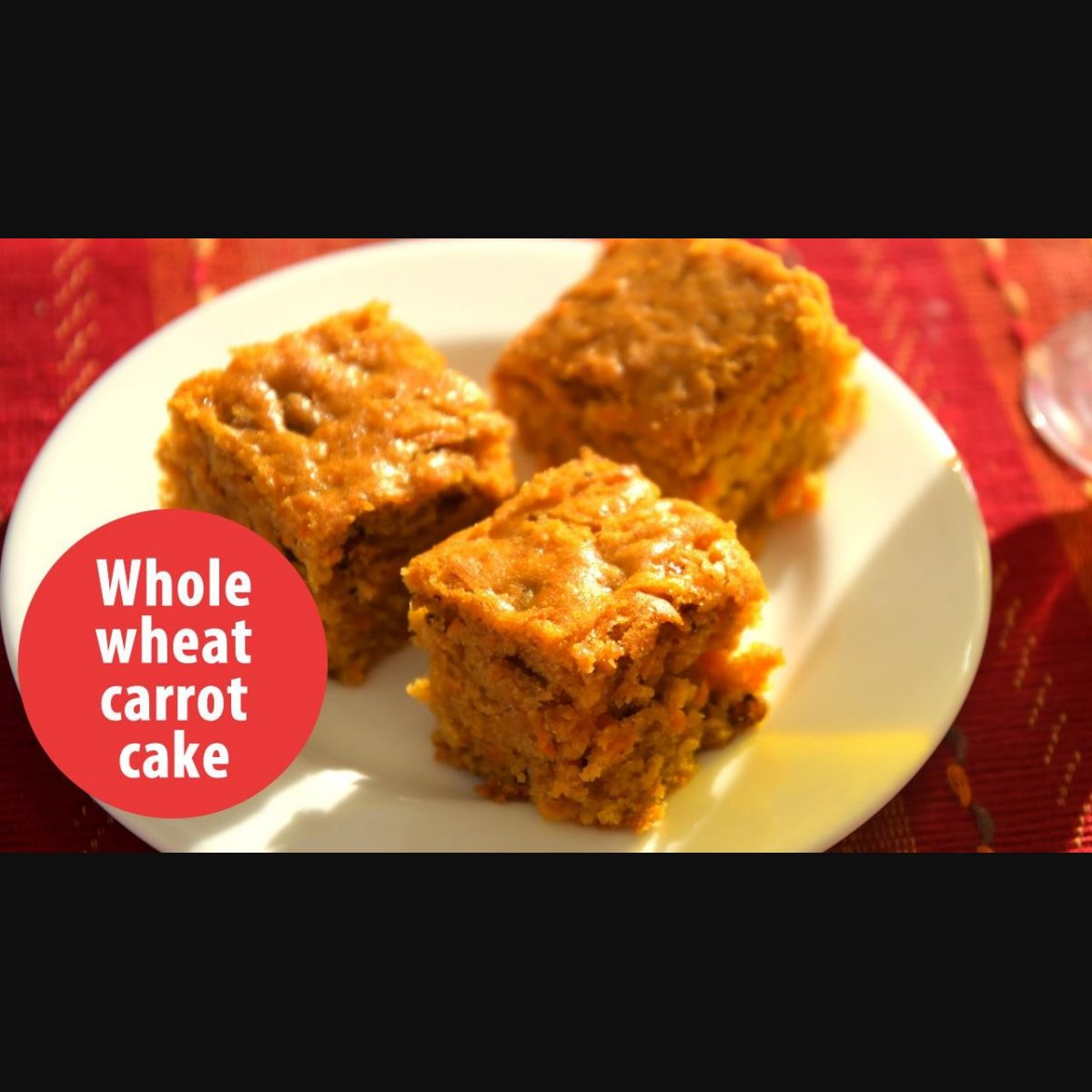 Whole wheat Carrot cake recipe | carrot cake without condensed milk