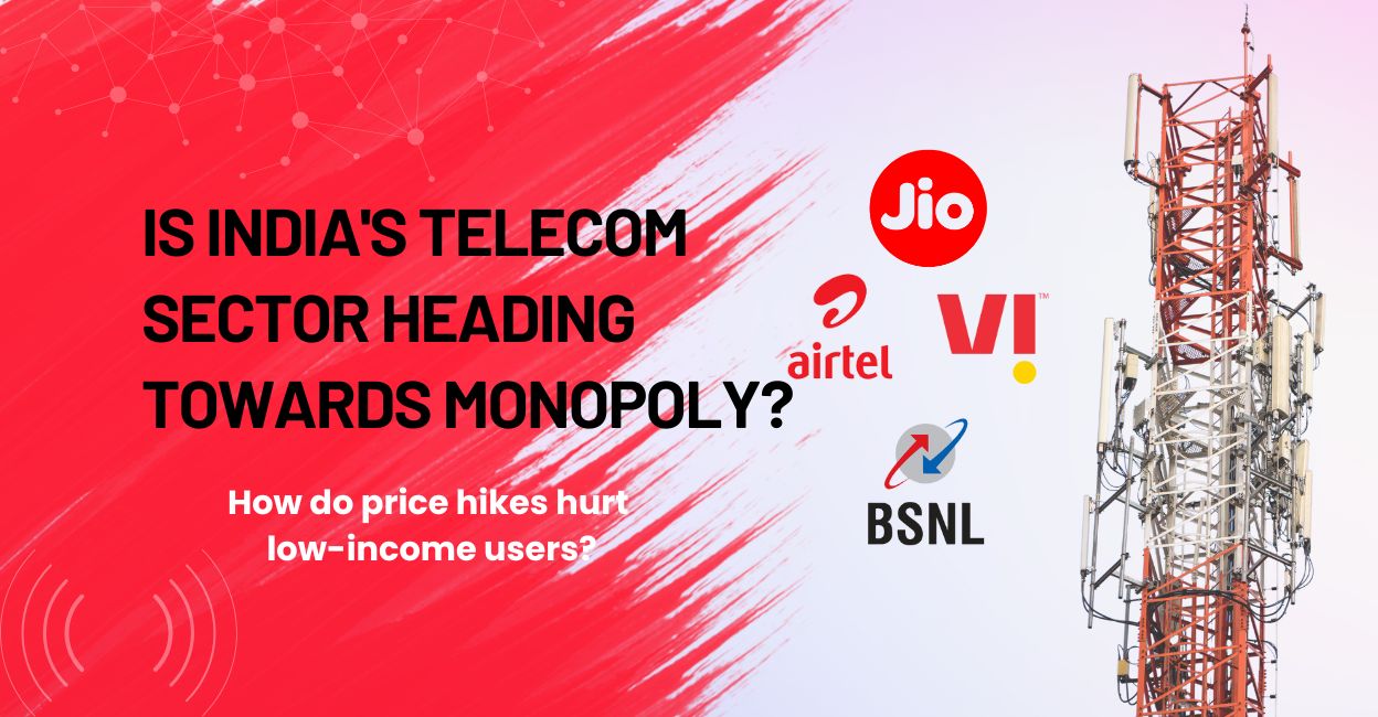 How do Reliance Jio, Airtel, and Vi dominate India's telecom market?