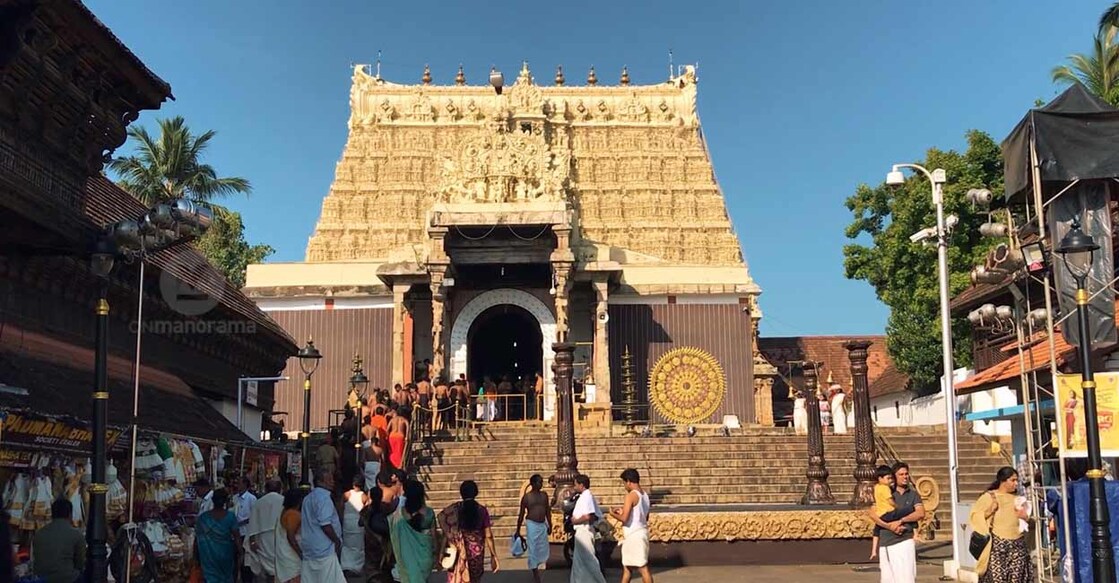  The Sree Padmanabhaswamy Temple, considered to have its roots in the eighth century, is one among 108 Vishnu temples in India. Photo: Shutterstock/suronin