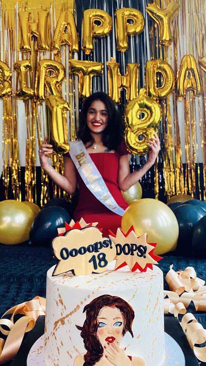 The actor celebrated her 18th birthday amid the lockdown but ensured that her fans did not miss on the birthday celebrations by posting photos from the party.