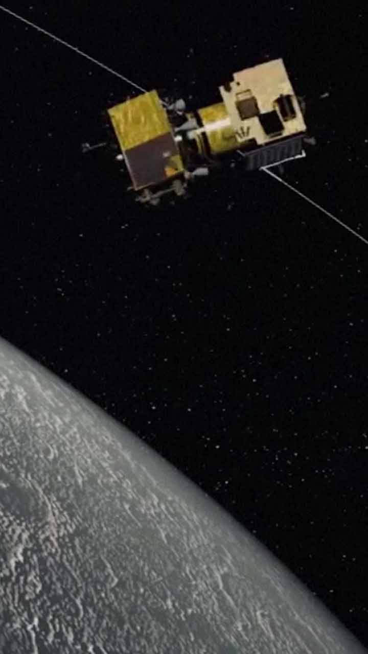Propulsion module along with lander would proceed for an over a month long journey towards reaching moon's orbit until it goes 100 km above the lunar surface.