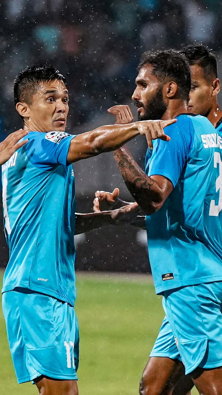 Sunil Chhetri scored a hat-trick as India crushed Pakistan 4-0 in their SAFF Championship opener