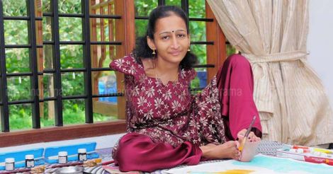 Born armless, Swapna says my foot and flies into world of colours