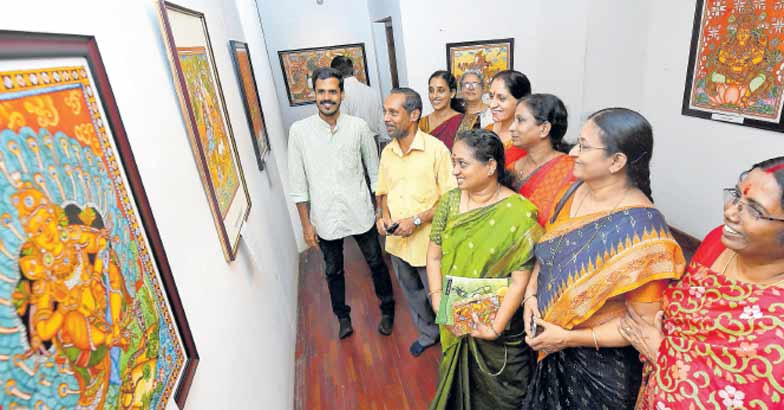 'Ashtalakshmi' by eight women highlight of mural expo | mural painting ...