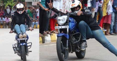 No stunt this! Woman software pro doubles up as a stunt rider 