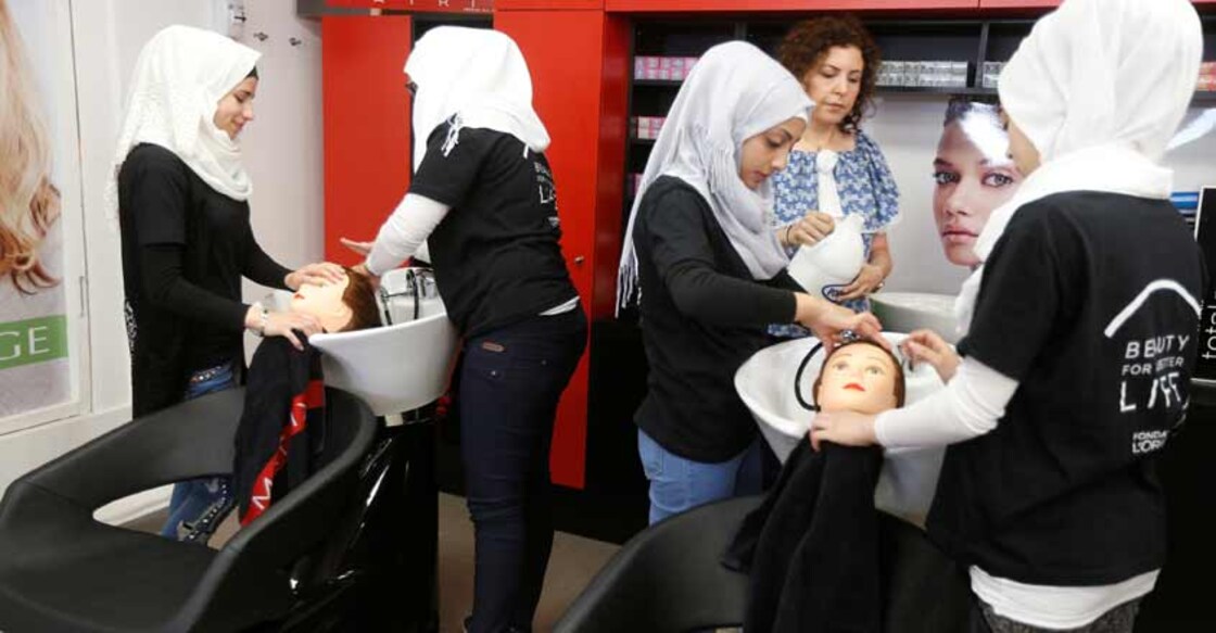 Hairdressing school gives these women refugees in Lebanon dream of independence