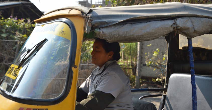 Laibi Oinam, who took up the job of an autodriver in 2011 to support her ailing husband and young sons, broke another glass ceiling for women without really knowing it. Laibi Oinam, who took up the job of an autodriver in 2011 to support her ailing husband and young sons, broke another glass ceiling for women without really knowing it.