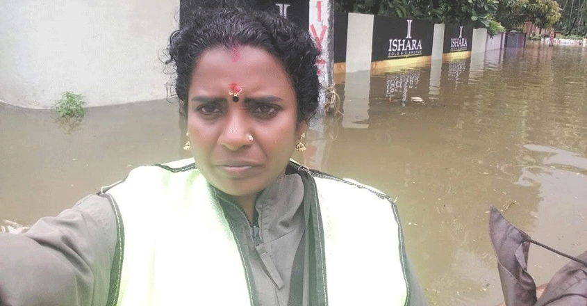 First woman rescuer of 2018 floods Renjini recalls her efforts First woman rescuer of 2018 floods Renjini recalls her efforts