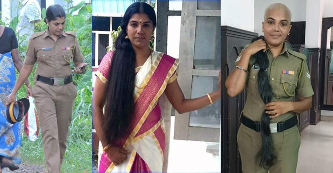 Gold bangles then, lock of hair now: This Thrissur lady cop is an epitome of humanity