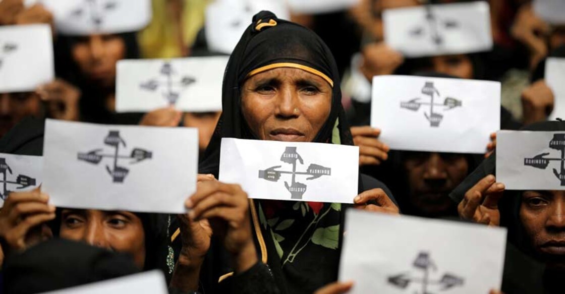 MYANMAR-ROHINGYA-ANNIVERSARY