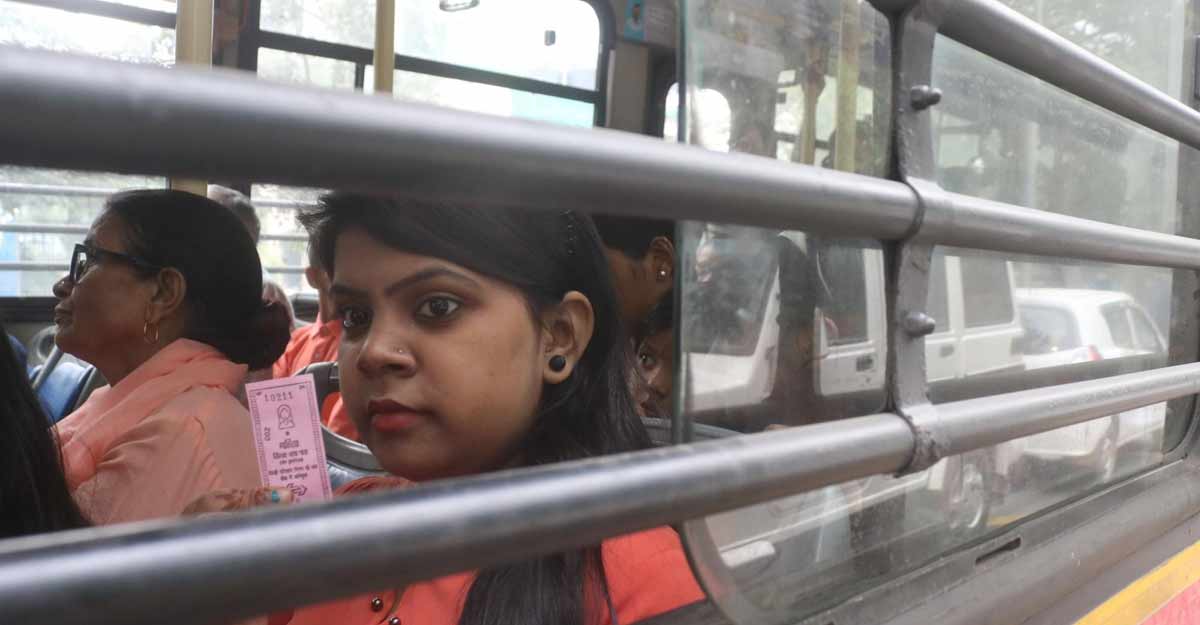 Free bus ride scheme for women begins in Delhi Free bus ride scheme for women begins in Delhi